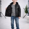 5118 جاكيت جلد مربعات - black