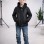 Boys' Fur-Lined Jacket with Hood 5118 - black