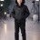 Jungen Jacke mit Fellfutter und Kapuze 5119  - Schwarz