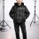 Jungen Lederjacke mit Fellfutter und Kapuze 5120  - Schwarz