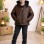 Jungen Steppjacke mit Fellfutter und Kapuze 5122  - Braun