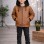 Jungen Jacke mit Fellfutter und Kapuze 5124  - Cognac