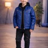 5125 جاكيت جلد صبياني  - Blau