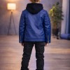 5125 جاكيت جلد صبياني  - Blau