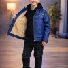 5125 جاكيت جلد صبياني  - Blau