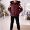 Jungen Lederjacke mit Fellfutter 5126  - Bordeaux