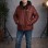 Jungen Lederjacke mit Fellfutter 5127  - Bordeaux