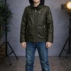 5127 جاكيت جلد صبياني  - khaki