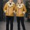 Unisex Kinder Lederjacke mit Fellfutter 5128  - Gelb