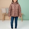 5130 جاكيت نفخ مزهر  - brown