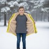 Fur-Lined Winter Parka Jacket for Kids 5138 - yellow