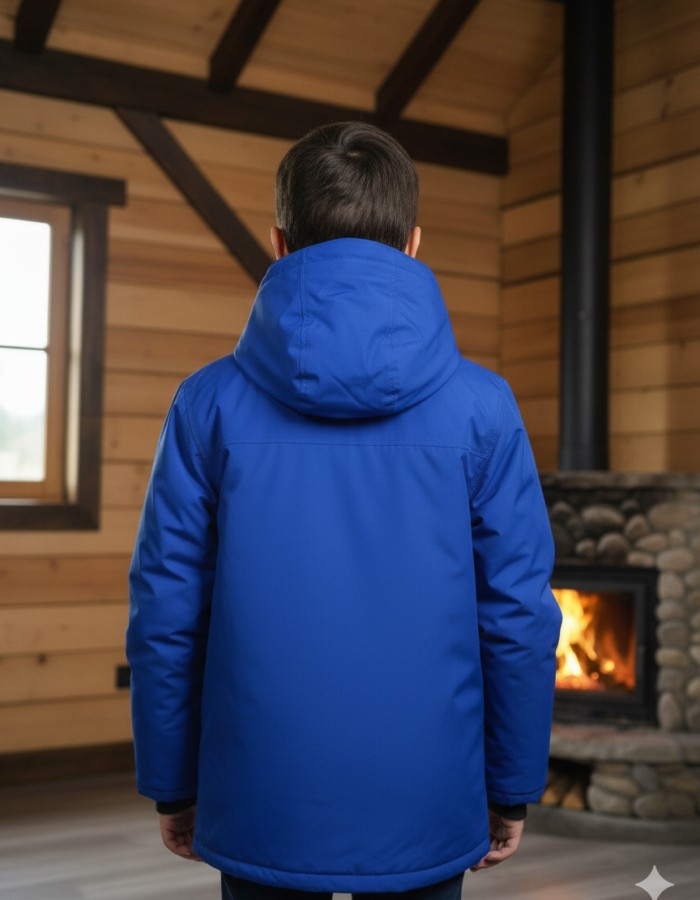 5139 جاكيت ولادي براشوت طويل  - blue