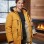 Mit Sherpa-Fell gefütterte Winter-Parka-Jacke für Jugendliche 5140 - Gelb
