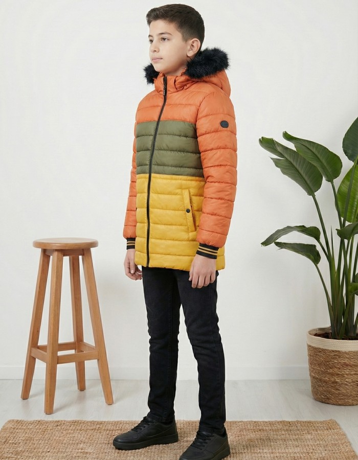5147 جاكيت ولادي - yellow