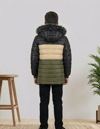 5147 جاكيت ولادي - khaki