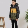 5147 جاكيت ولادي - dark khaki