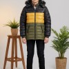 5147 جاكيت ولادي - dark khaki
