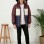 Boys' Winter Puffer Jacket Fur-Lined 5147 - burgundy