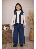 Modisches 3-teiliges Jeans-Set für Mädchen 3526 - Weiß