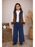 Modisches 3-teiliges Jeans-Set für Mädchen 3526 - Braun