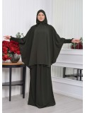 طقم لباس شرعي مكون من 4 قطع 824 - عسكري