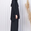Muslim Hijab Dresses For Women -Standard Size Hooded Veiled Sheet 824 - black