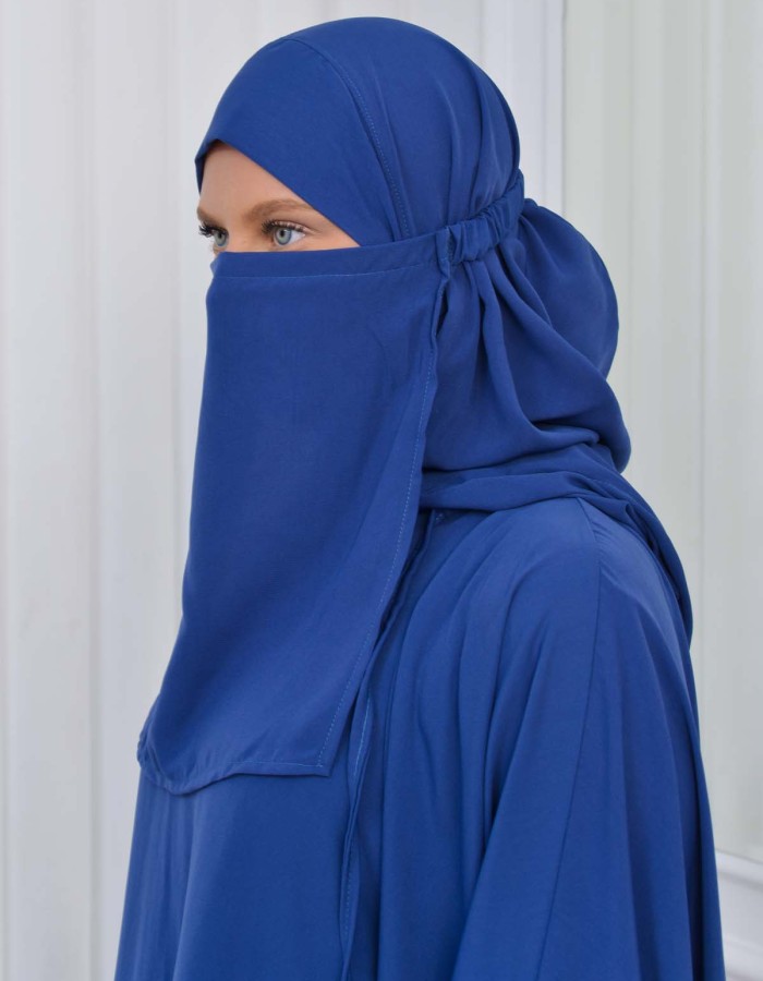 Muslim Hijab Dresses For Women -Standard Size Hooded Veiled Sheet 824 - teal