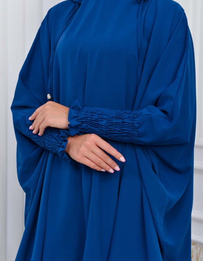 Muslim Hijab Dresses For Women -Standard Size Hooded Veiled Sheet 824 - teal