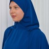 Muslim Hijab Dresses For Women -Standard Size Hooded Veiled Sheet 824 - teal