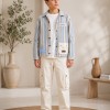 3552  طقم صبياني أتيكيت ثانك - Jeansfarbe