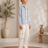 3552  طقم صبياني أتيكيت ثانك - Jeansfarbe