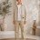 3552  طقم صبياني أتيكيت ثانك - Beige