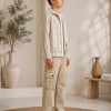 3552  طقم صبياني أتيكيت ثانك - Beige