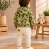 3568  طقم صبياني براشوت دومينو - Khaki