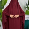 Muslim Dresses For Women ,Abayas Prayer Islamic Clothes Long dress Hijab Bonnet 2Pieces Sleeve Hijab Sheet 822 - burgundy