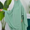 Muslim Dresses For Women ,Abayas Prayer Islamic Clothes Long dress Hijab Bonnet 2Pieces Sleeve Hijab Sheet 822 - mint