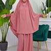 Two-Piece Isdal Set with Smocked Sleeves 822 - light pink