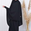 ISLAMIC WEARING Hijab 2Pieces Madine LIGRA Sleeve 822 - black