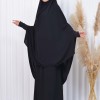 ISLAMIC WEARING Hijab 2Pieces Madine LIGRA Sleeve 822 - black