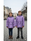 Kinder-Leinenjacke 5141  - Lila