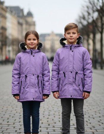 Kids' Linen Jacket 5141 - purpul