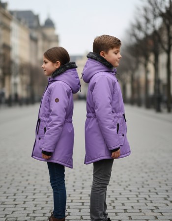 Kids' Linen Jacket 5141 - purpul