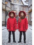 Kinder-Leinenjacke 5141 - Rot
