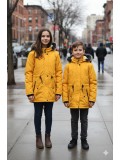 Kinder-Leinenjacke 5141  - Gelb