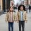 Dacron Puffer Jacket for Kids Fur Lined 5146 - beige