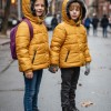Dacron Puffer Jacket for Kids Fur Lined 5146 - yellow