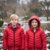 Kids' Full Fleece-Lined Puffer Jacket 5149 - red