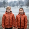 Kids' Full Fleece-Lined Puffer Jacket 5149 - terracotta
