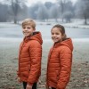 Kids' Full Fleece-Lined Puffer Jacket 5149 - terracotta