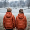 Kids' Full Fleece-Lined Puffer Jacket 5149 - terracotta
